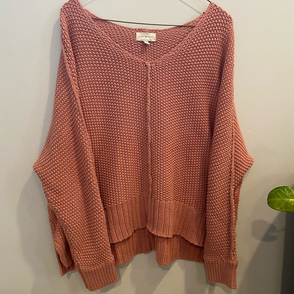 Lucky Crop Chunky Knit Sweater